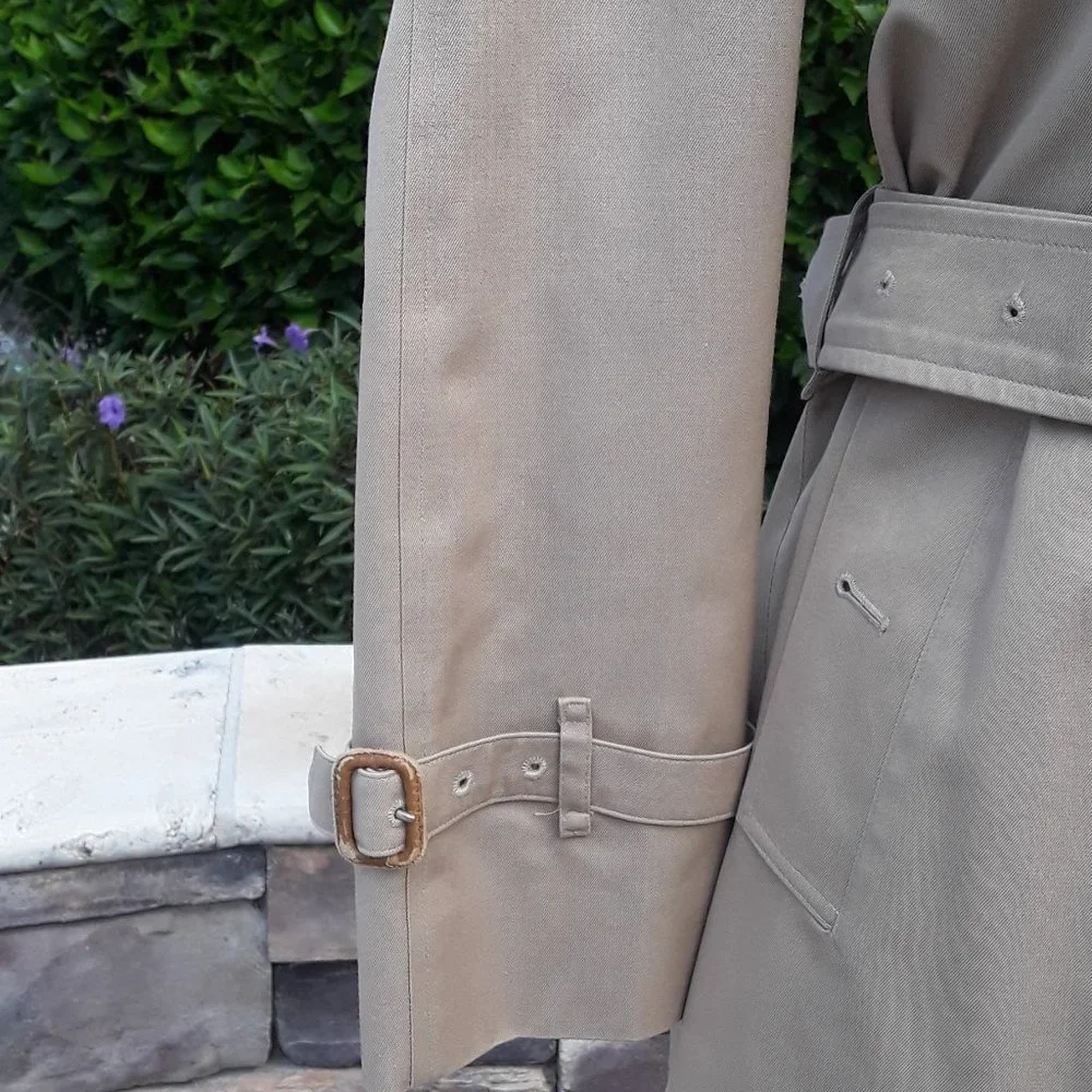 Burberry Check Heritage Trench Coat Honey Beige Size 6 - Picture 6 of 16